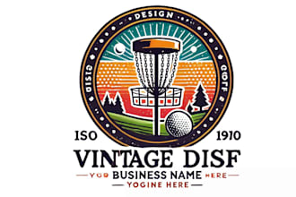design a professional disc golf logo