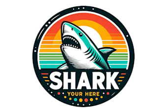 design superior conventional car shark logo
