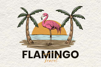 create modern, vintage hand drawn logo for your business