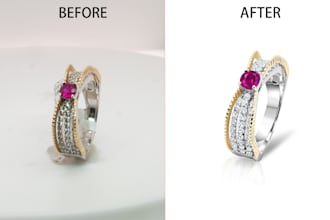 high end jewelry image retouching in photoshop