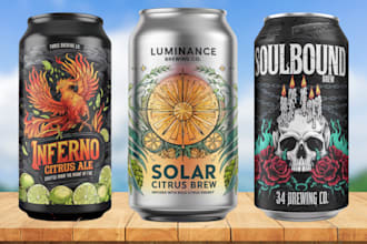 do beer, beverage, drinks, soda, can, energy drink, juice, cocktails label, logo