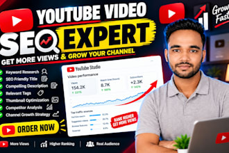 best youtube video SEO expert optimization and channel growth manager