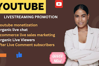 do youtube live streaming promotion for ypp progress