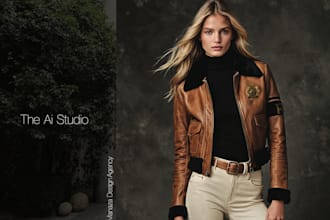 create luxury, high fashion, ai fashion photoshoots of your collection
