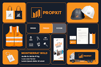 design modern minimalist business logo,branding kit,brand kit,brand style guide