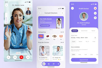 develop ai doctor appointment booking app, telemedicine app, healthcare app