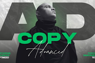 write sales ad copy for instagram, facebook as a marketer and copywriter