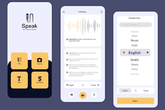 develop ai language and voice translator app with realtime multilingual support