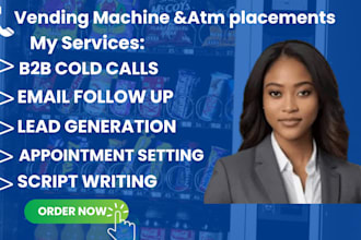 cold calling vending machines, real estate cold calling, vending machine locator