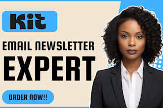 setup convertkit newsletter design convertkit email template kit landing page