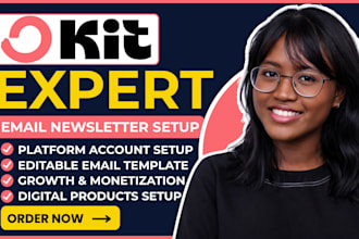 setup kit landing page design convertkit newsletter template kit email sequence