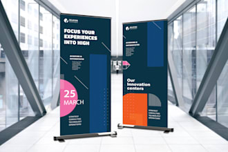 custom retractable, roll up, signage design, billboard design for events