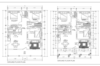 do architect, draftsman service for 2d house plan and commercial architecture