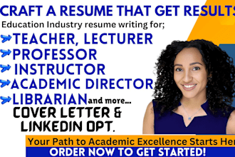 write education resume for teacher, professor lecturer adjunct instructor dean