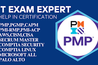 assist in pmi, pmp, rmp, acp, capm, azure, aws,  certs all