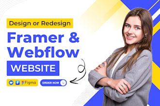 design framer website, convert figma to framer, webflow website