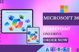 setup sharepoint, microsoft 365,power automate, sharepoint online for  companies