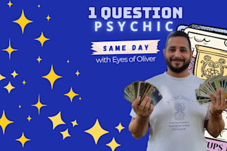 provide an accurate psychic tarot reading for 1 question