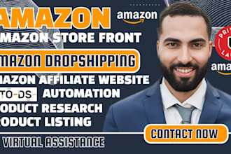 do amazon dropshipping store with auto ds product listing  amazon fba fbm