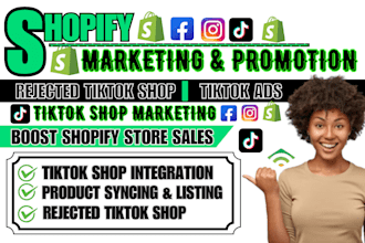 setup manage tiktok shop dropshipping shopify marketing fix rejected shop sales