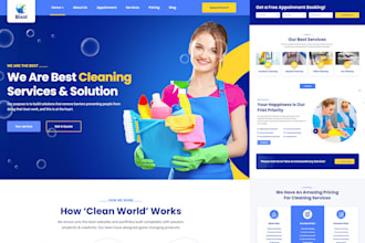 handyman, cleaning service, plumber,roofing, constructio and electrician website