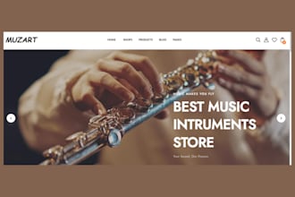 design seo music website music store music ecommerce website to sell beats