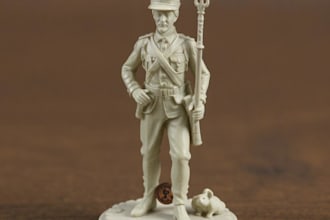 do 3d articulated model historical miniature military figure tabletop figurine
