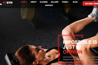 design personal trainer, fitness ,life coach, therapy, yoga, or wellness website