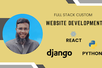 develop custom python django flask web application