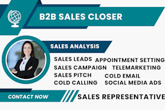 be b2b sales closer sales representative sales manager and close more sales