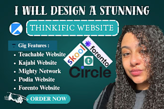 setup learnworlds thinkific teachable course website and online community