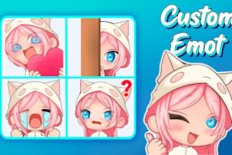 custom emote and sticker for twitch or discord