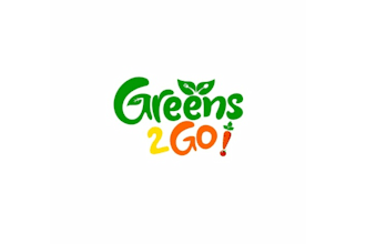 design vegetables healthy fast food logo