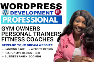 design personal trainer, fitness, coaching, yoga, gym website leads