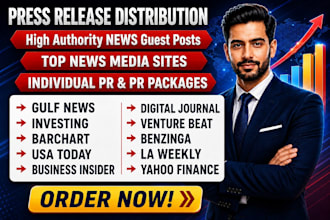 pr distribution news article, high authority premium SEO guest posting service