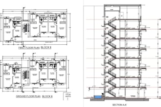 deliver architectural site plans and floor plans using revit