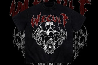 create streetwear graphic t shirt design clothing merch