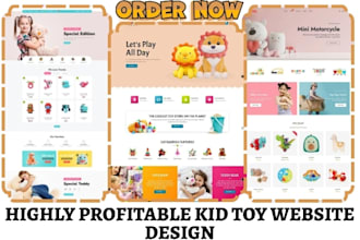 design kids toys store toy shopify children game website kid toys dropshipping