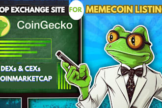 help promote and prepare your meme coin for listing on top crypto platforms