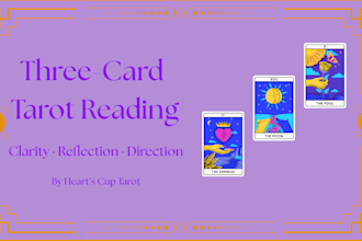 pull three tarot cards and send you a reflective, intuitive message