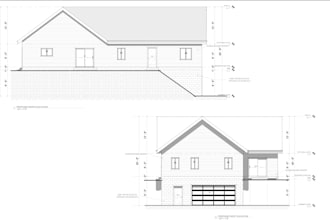 draft floor plan, framing and foundation for city permit