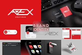 do a business brand identity ,brand logo design and branding kit