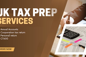 handle UK company accounts, vat returns, corporation tax returns
