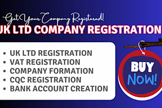 register uk ltd for residents and non residents, register vat, cic, bank account