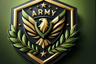 design modern military or army logo