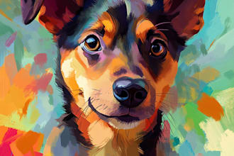 draw realistic art portrait of your cat, dog or any pet