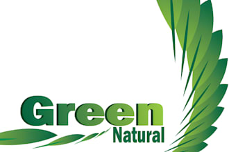 make nature leaves intro green leaves logo