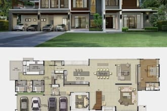 design a detailed autocad 2d floor plan for your house or office
