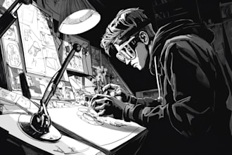 create a custom comic illustration