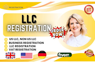 handle llc registration vat ein number, draft legal agreements, nda US residents